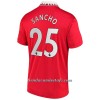 Camiseta de fútbol Manchester United Sancho 25 Primera Equipación 2022-23 - Hombre